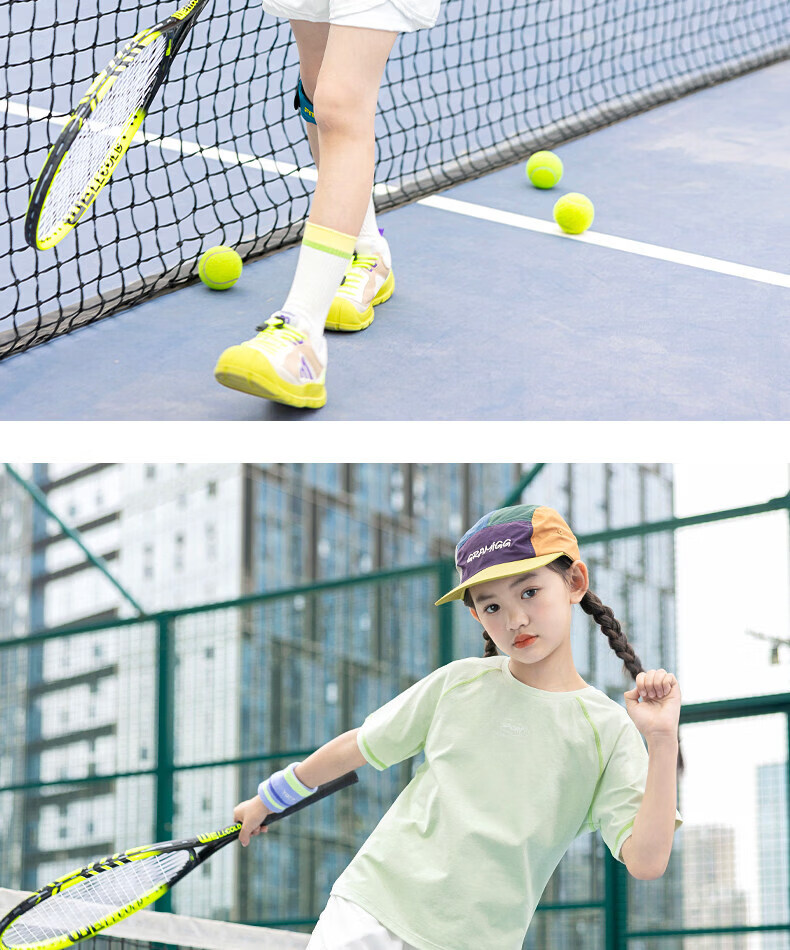 Moonkids Girls Quick-Dry Summer Short Sleeve Set 2026 New Children's Outdoor Running Training Breathable Big Kids Sportswear 15